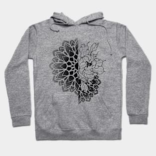 Mandala peonies Hoodie